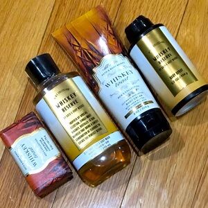 NWT Bath & Body Works Whiskey Toast/ Whiskey Reserve  4Piece Set